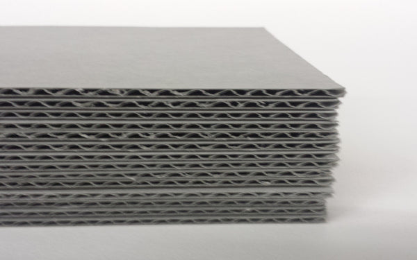 Archival Corrugated Sheets - Gray B-Flute (8-Ply)