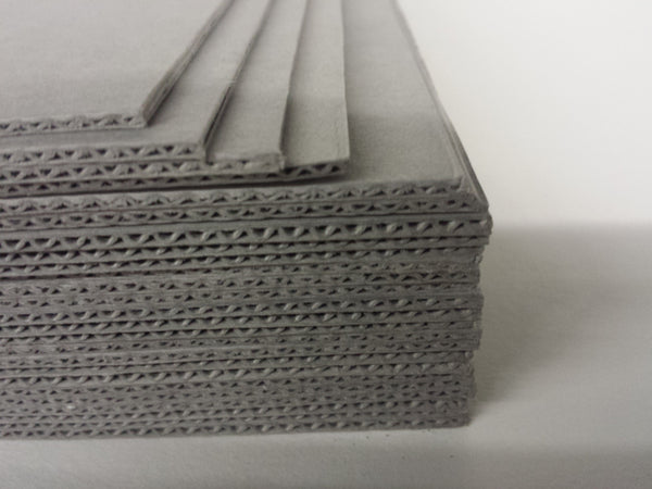Archival Corrugated Sheets - Gray B-Flute (8-Ply)